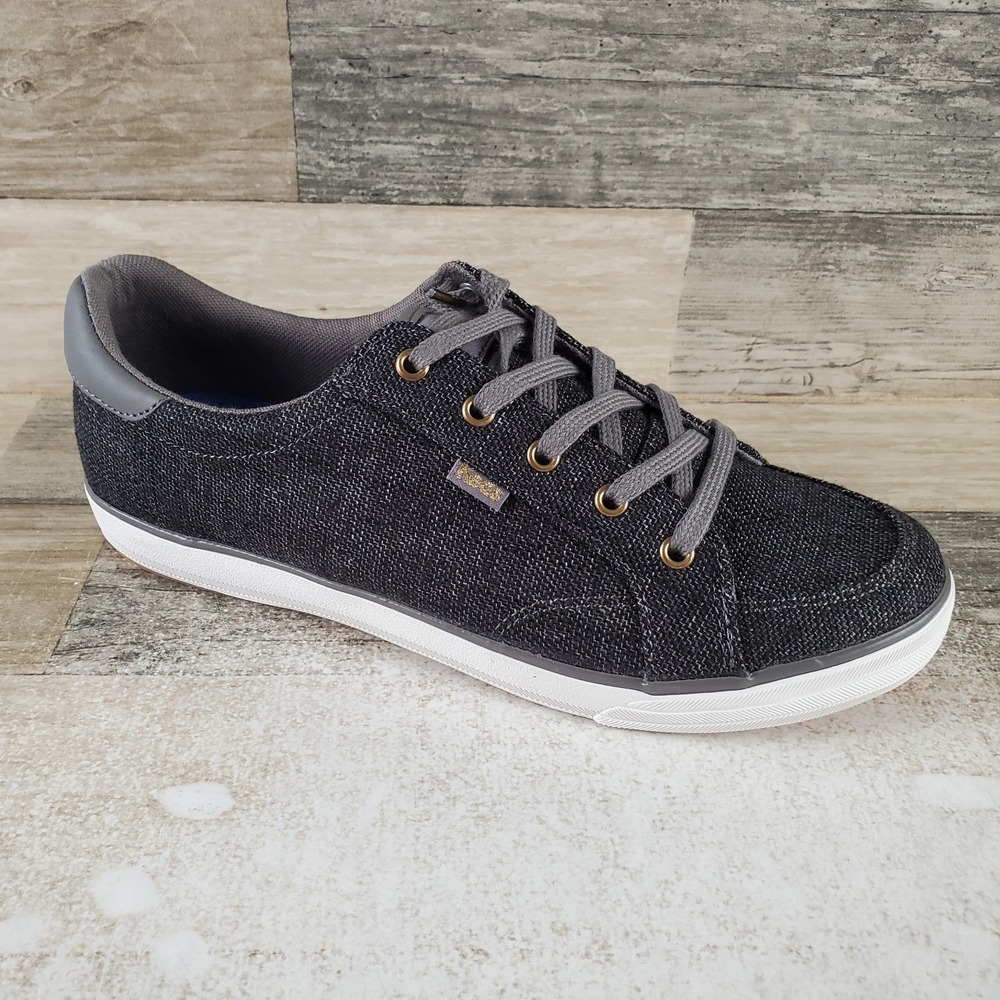 Keds Center III Womens Shoes Sz 8.5 W Athletic Charcoal Canvas Lace Up Sneakers